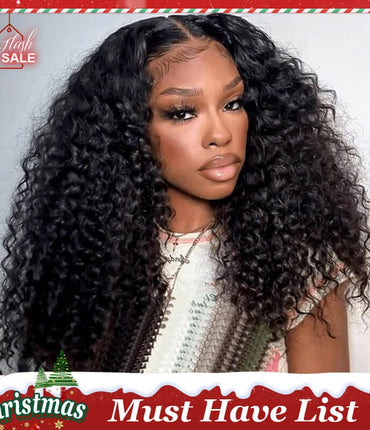 Aligrace Kinky Curly 6x5 Pre-Bleached Small Knots Transparent Lace Wear Go Glueless Wig