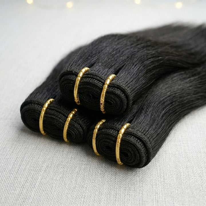 13x4 Lace Frontal with 3 Bundles Brazilian Straight Human Hair – 100% Virgin Hair, Full &amp; Natural Hairline for Black Women AliGrace 