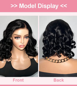 Aligrace 6x5 Pre-Cut Lace Wear Go Glueless Body Wave C Part Short BoB Wig