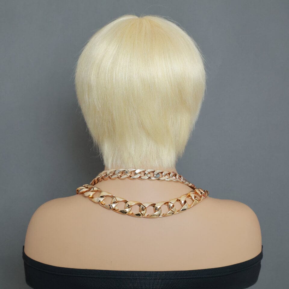 Aligrace Machine Made Average Size  6inch #613 Straight Pixie Cut Wig 