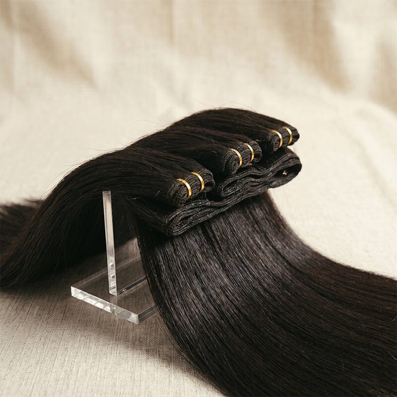 28 Inch Brazilian Straight Human Hair Bundles – 100% Virgin Hair Extensions for Black Women, Silky Soft & Full AliGrace 