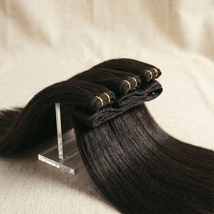 28 Inch Brazilian Straight Human Hair Bundles – 100% Virgin Hair Extensions for Black Women, Silky Soft &amp; Full AliGrace 