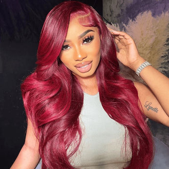 Aligrace 13x4 Lace Body Wave Wigs 99J Color