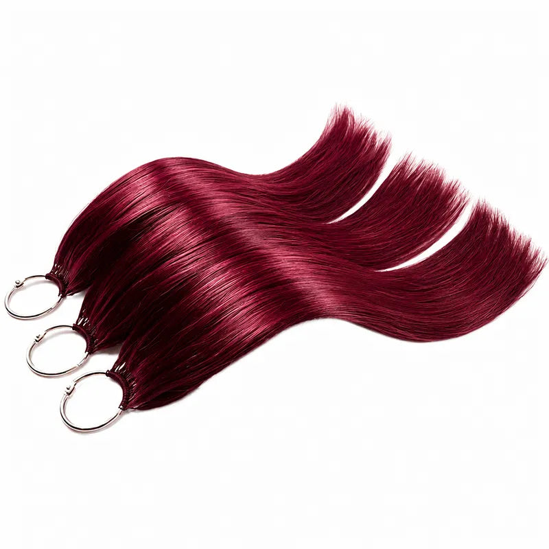 straight-crochet-product
Ali Grace 99J Burgundy Straight Crochet Hair 100% Human Hair Extension displayed with silky straight texture, vibrant burgundy color, easy installation and a natural-looking finish.