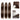 Ali Grace Chocolate Brown Straight Crochet Human Hair Extension product details showing smooth straight texture, knot-friendly strands and protective style friendly design for Boho Braids
