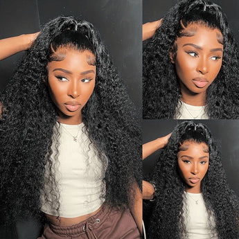 Aligrace 4x4 Lace Curly Brazilian Human Hair Wigs