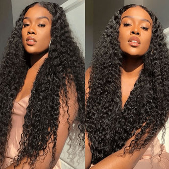 Aligrace Beginner Friendly 13x4 Lace Natural Human Hair Curly Wig