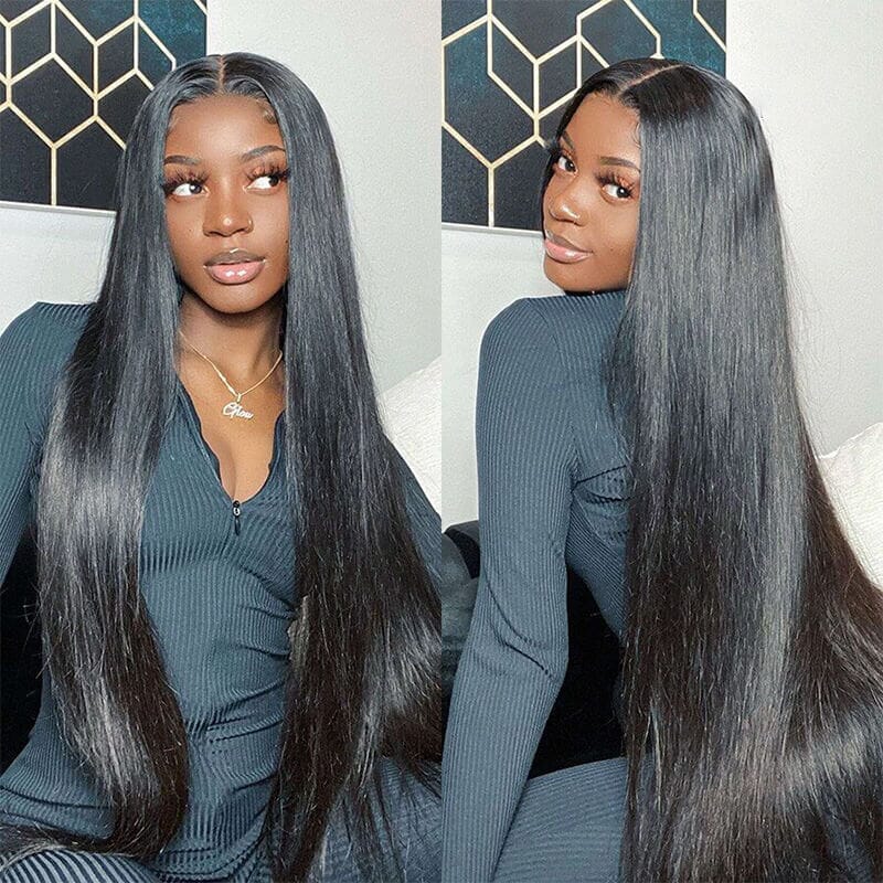 Aligrace 13x4 HD Invisible Lace Straight Wigs Human Hair