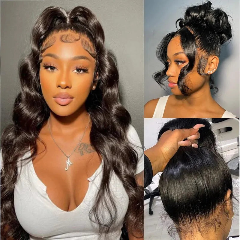 Ali Grace Body Wave 360 Lace Human Hair Wig model image highlighting realistic hairline, soft waves and natural-looking beauty