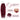Close-up collage of Ali Grace Burgundy Water Wave Crochet Hair highlighting the defined water wave texture, miracle knot-friendly design, natural shine and premium human hair craftsmanship.