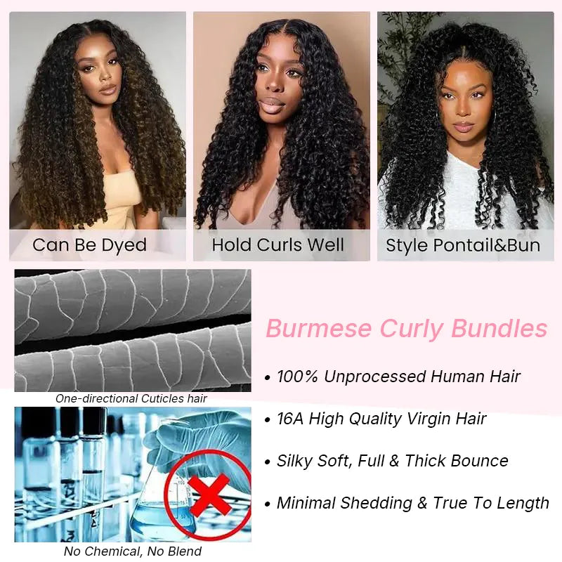 Ali Grace Burmese Curly Human Hair Bundles with product quality and customer protection benefits