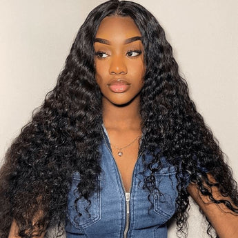 Aligrace 13x4 Lace Frontal Deep Wave Human Hair Wigs