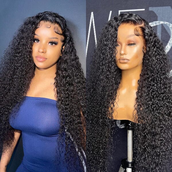 Aligrace Beginner Friendly 13x4 Lace Natural Human Hair Curly Wig