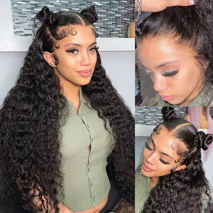 Aligrace 13x4 HD Lace Curly Human Hair Wigs AliGrace 