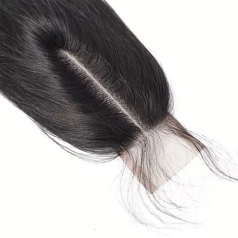 Pre-plucked 2x6 lace closure with natural hairline, fine baby hairs and a realistic melted hairline finish