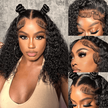 Ali Grace 13x4 Lace Short Bob Curly Natural Brazilian Hair Wigs