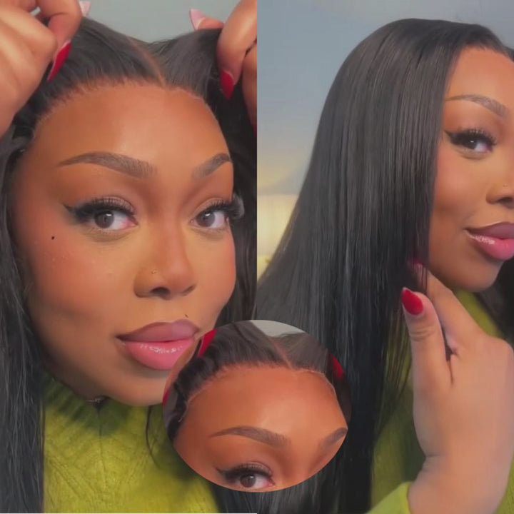 Ali Grace Wear Go 6×5 Lace Wigs Pre-everything Straight Human Hair Glueless Wigs
