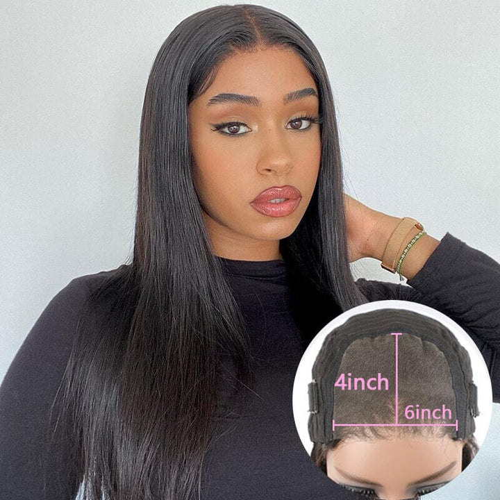 Aligrace 6x4 Lace Straight Wear &amp; Go Glueless Wig