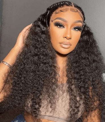 Aligrace 5x5 Breathable Lace Long Water Wave Wig With Natural Hairline