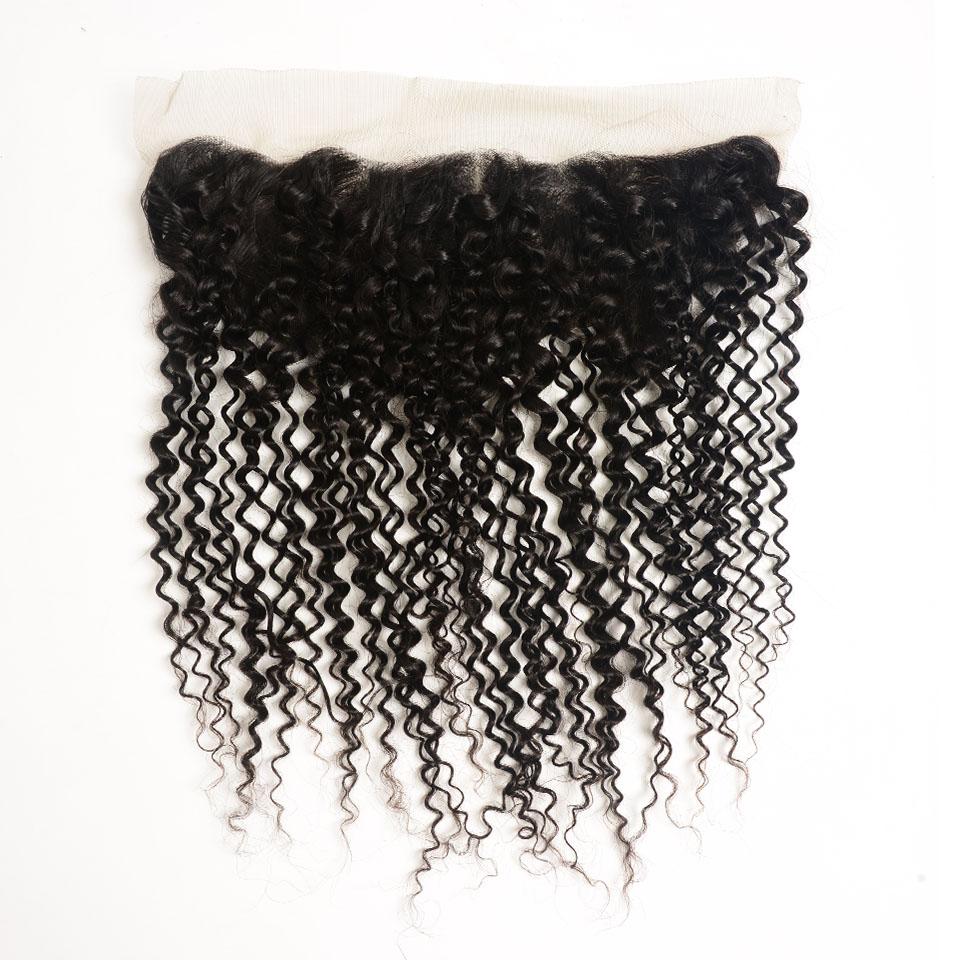 Ali Grace Kinky Curly Hair Weave 3 Pcs With 13x4 Lace Frontal