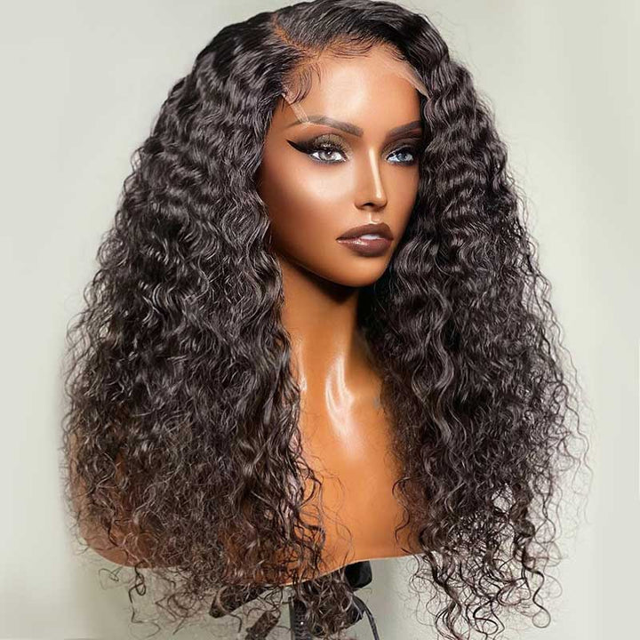 Aligrace Pro Series 5x5 Lace Deep Wave Human Hair Wigs 
