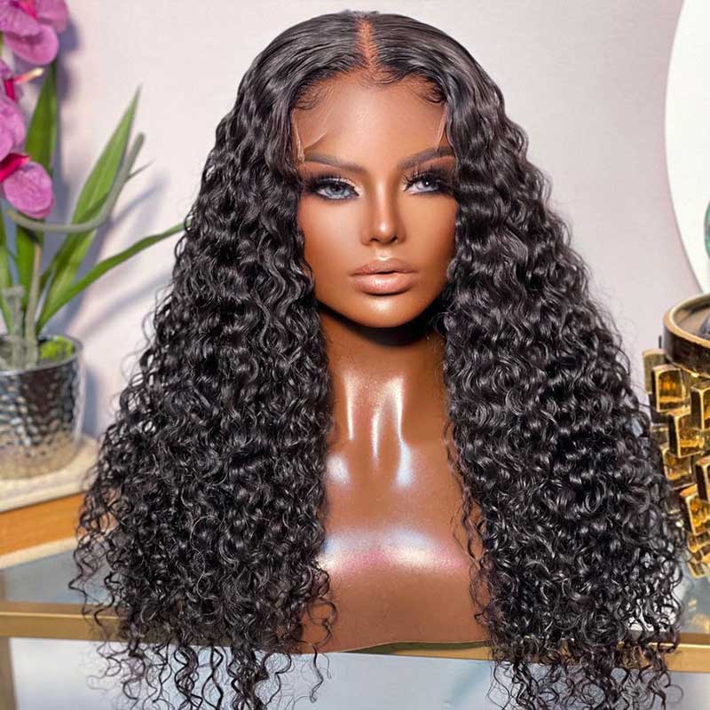 Aligrace Pro Series 5x5 Lace Deep Wave Human Hair Wigs 