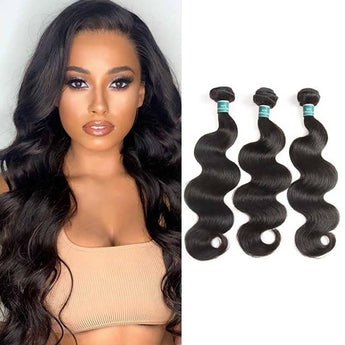 Ali Grace 12A Grade Body Wave Human Hair Natural Color 3 Bundles No Tangle Body Wave Hair Bundles AliGrace 101010 Malaysian 