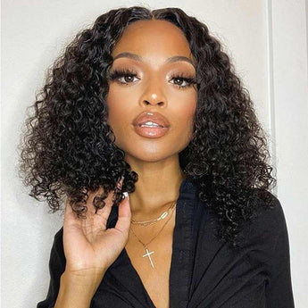 Aligrace MLG Series 13x5x1 Lace Front Curly Bob Wigs 