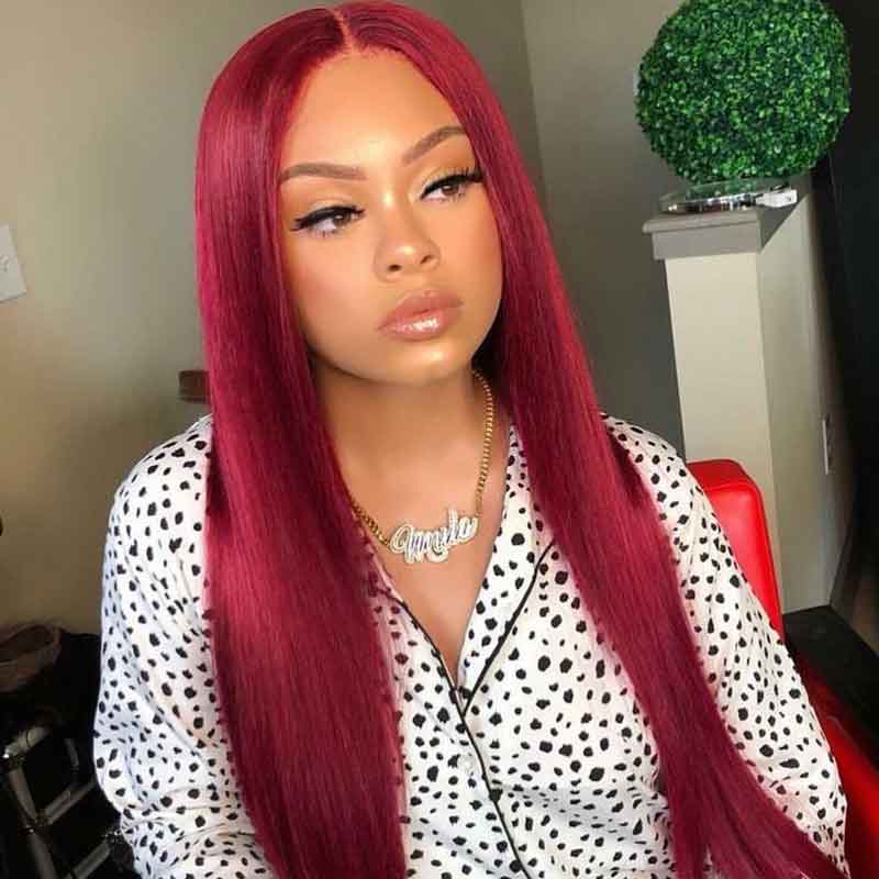 Aligrace 4x4 Lace Closure Straight Wigs BUG Color 