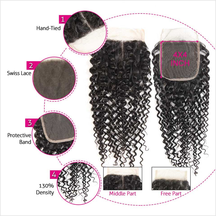 Brazilian Kinky Curly Human Hair Wigs-3