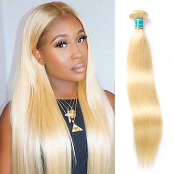 613 Blonde Color Virgin Straight Human Hair 1 Bundles-1