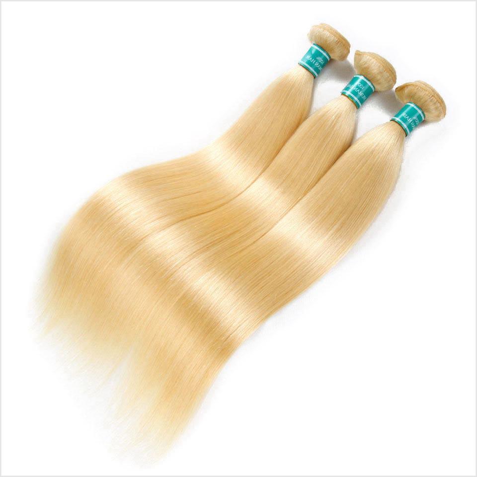 Ali Grace 3 Pcs Straight Human Hair Bundles 613 Color