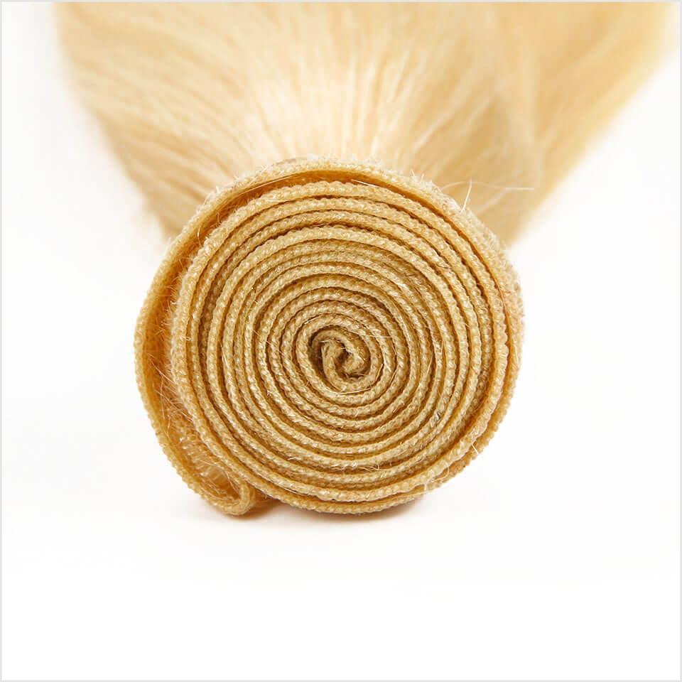 613 Blonde Color Virgin Straight Human Hair 1 Bundles-4