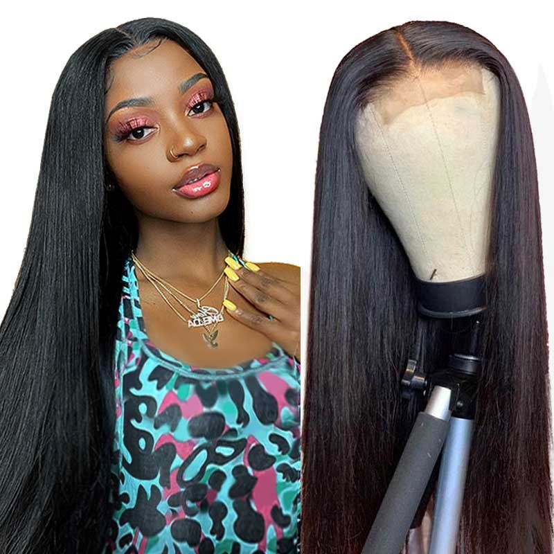 Buy One Get One Free 4x4 Lace Closure Straight Wigs and Bob Body Wave T Part Wigs AliGrace 