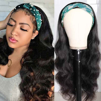 Aligrace Headband Body Wave Human Hair Wigs