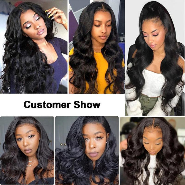 Ali Grace Body Wave Hair Weave 3 Pcs With 4x4 Lace Closure 