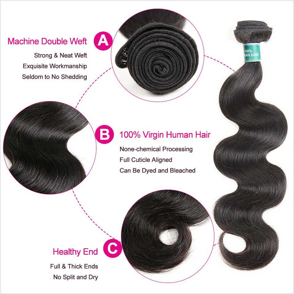 Virgin Human Hair 4 Bundles-5