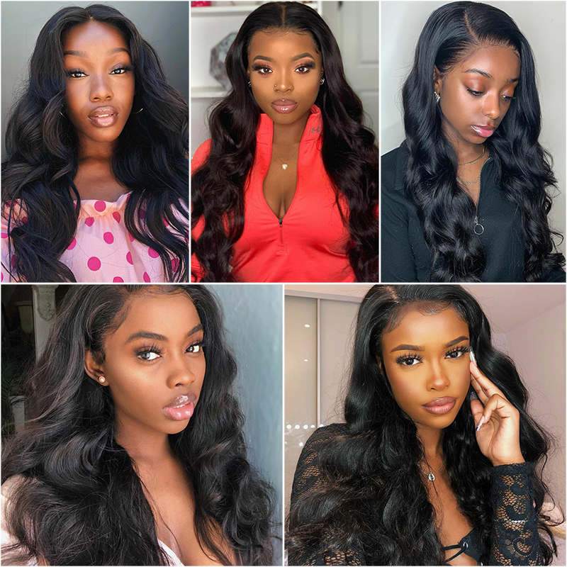Aligrace 4x4 Closure Lace Body Wave Human Hair Wig