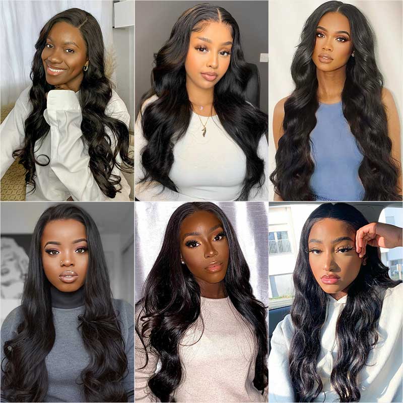 Ali Grace 100% Unprocessed Virgin Human Hair 4 Bundles Body Wave Human Hair Weave Dyed Easily Body Wave Hair Bundles AliGrace 