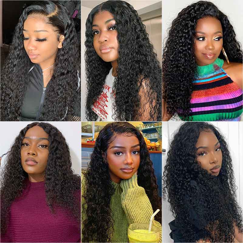 Ali Grace Kinky Curly Hair Bundles 3 Pcs With 4x4 Lace Closure 