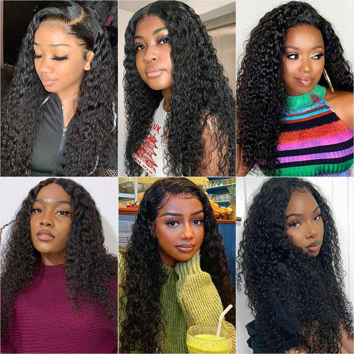 Ali Grace Kinky Curly Hair Bundles 3 Pcs With 4x4 Lace Closure 