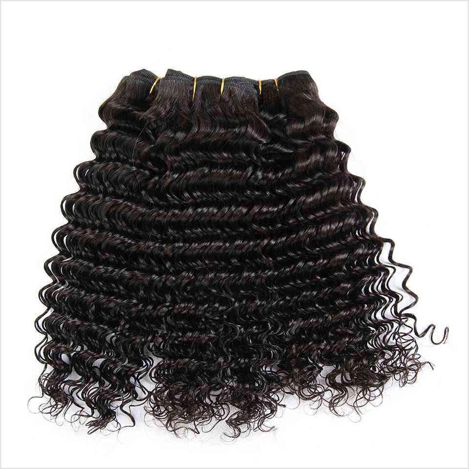 Ali Grace Deep Wave Hair Wave 3 Pcs With 4x4 Lace Closure 