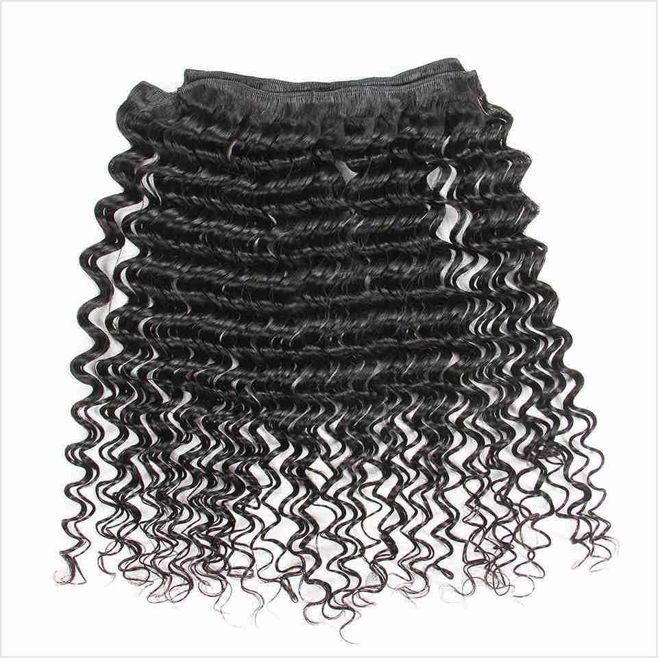 Ali Grace Deep Wave Hair Weave 4 Pcs With 4x4 Lace Closure 