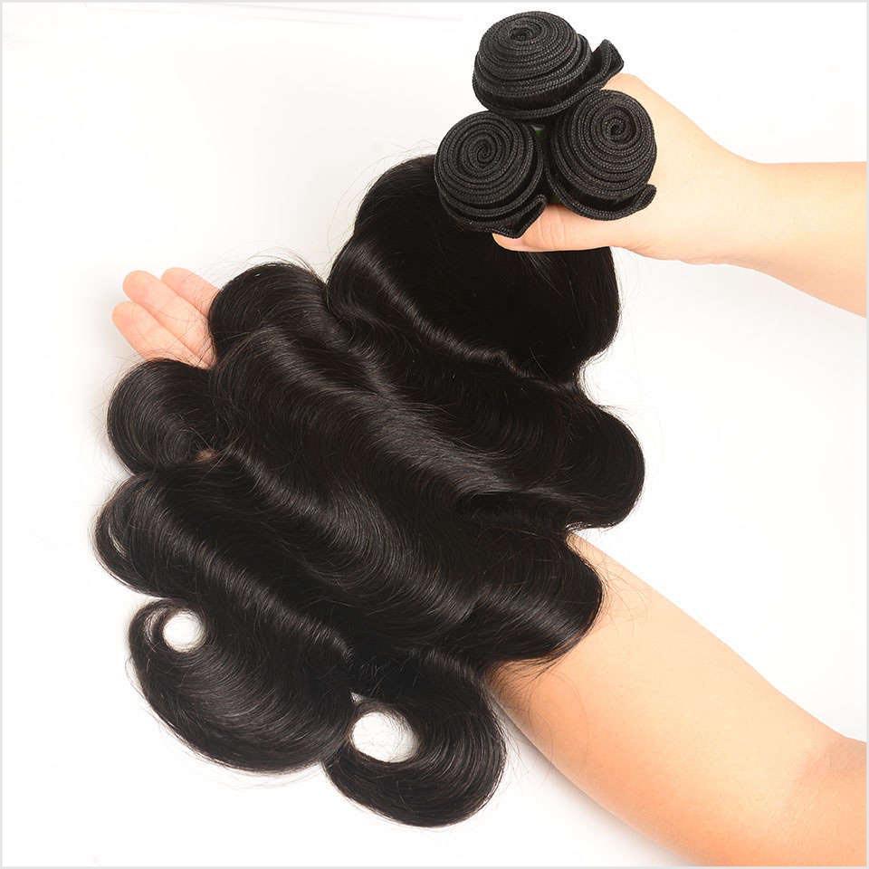 Ali Grace Hair Body Wave Hair Bundles 3Pcs With 4x4 Lace Closure