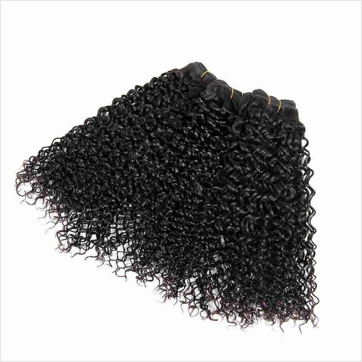 Ali Grace Kinky Curly Hair Bundles 3 Pcs With 4x4 Lace Closure 