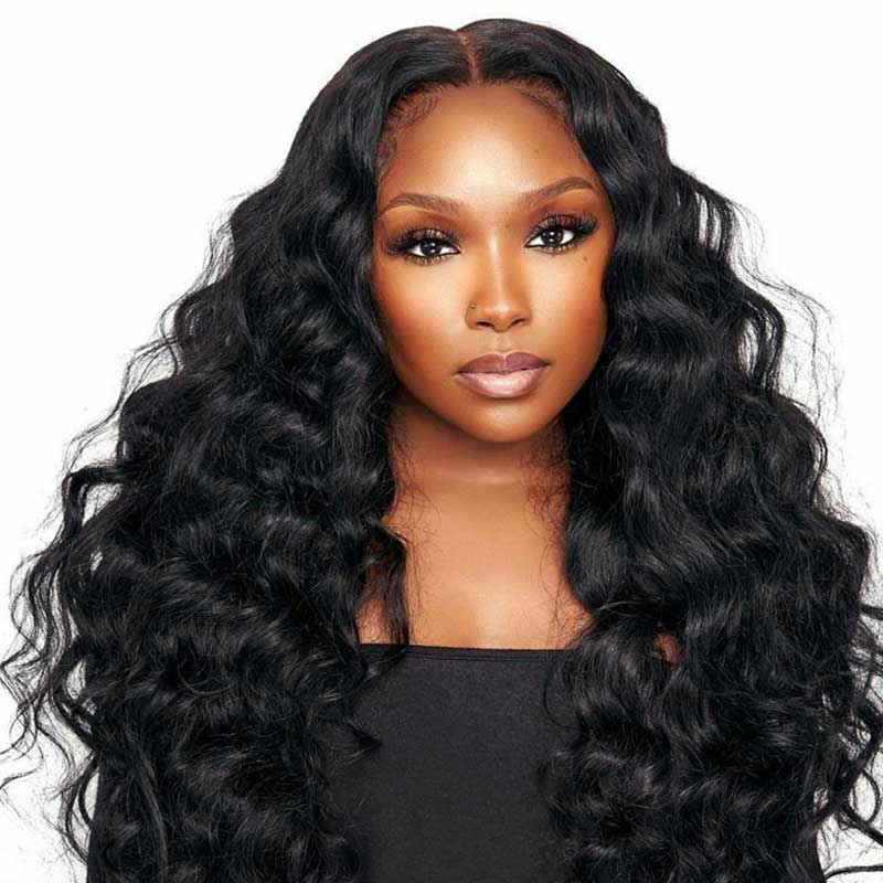 Ali Grace Brazilian Loose Wave Hair 4x4 Lace Closure Free Part Prepluked with Baby Hair Remy Human Hair Lace Closure 4*4 Lace Closure AliGrace 