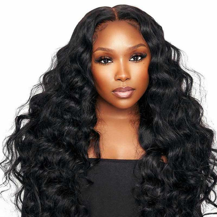Ali Grace Brazilian Loose Wave Hair 4x4 Lace Closure Free Part Prepluked with Baby Hair Remy Human Hair Lace Closure 4*4 Lace Closure AliGrace 