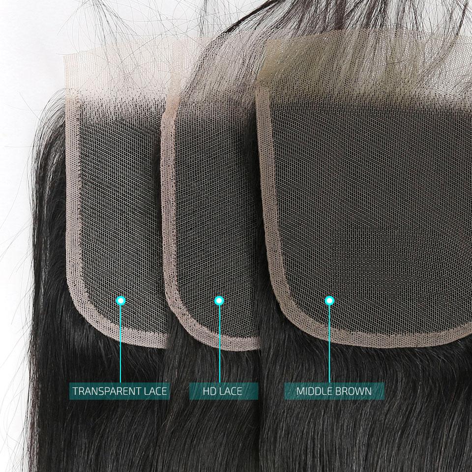 HD Straight Hair 4*4 Lace Closure Free part Suit Skin Well HD Lace Closure 5*5 Straight Hair Closure Can Be Dyed HD Lace Closure AliGrace 
