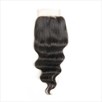 Ali Grace Brazilian Loose Wave Hair 4x4 Lace Closure Free Part Prepluked with Baby Hair Remy Human Hair Lace Closure 4*4 Lace Closure AliGrace 