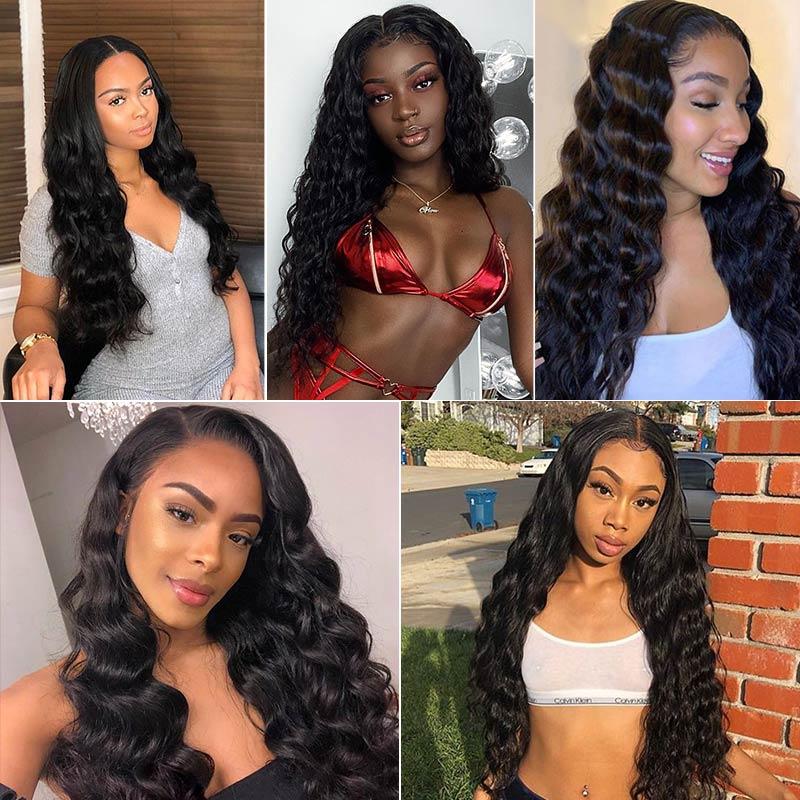Aligrace 4x4 Lace Loose Wave Human Hair Wig